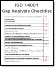 ISO 14001 Gap Checklist